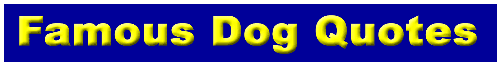 Dog Sayings